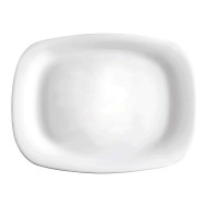 Prato Retangular 33cm por 24cm Grangusto Vidro Opalino Bormioli Rocco